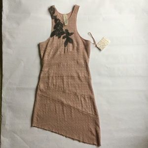 NWT S Free People mauve heat tunic dress